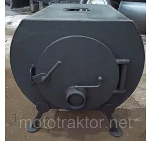 Печь отопительная дровяная ПД-60, эконом, облегчённая версия, б/у металл 3 мм