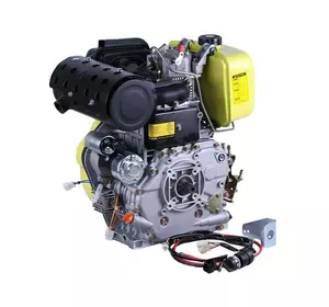 Двигатель 192FE - дизель (под шлицы диаметр 25 мм) (14.8 л.с.) с электростартером Y-BOX