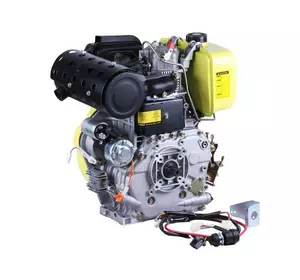 Двигатель 195FE - дизель (под шлицы диаметр 25 мм) ( 13 л.с.) с электростартером Y-BOX